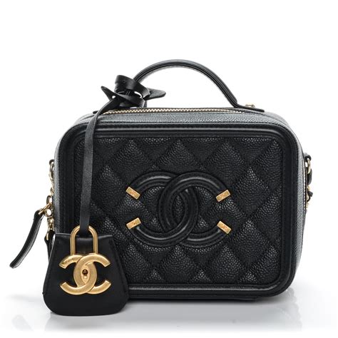 chanel black caviar vanity case|Small leather goods — Fashion .